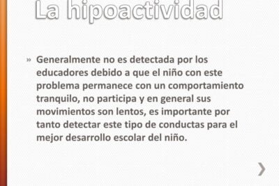 recursos en linea para educar sobre la hipoactividad