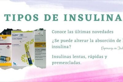 tipos y formas de insulina para tratar la diabetes